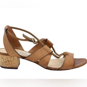 Jimmy choo Margo crisscross leather sandal 40mm size 39.5